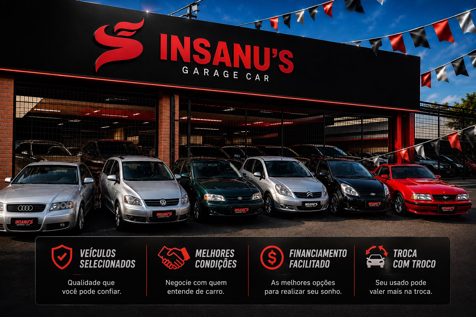 Veículo em destaque na garagem da Insanu's Garage Car